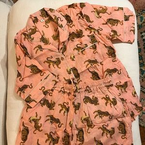 Tiger Print Pajama Set *Never Worn*